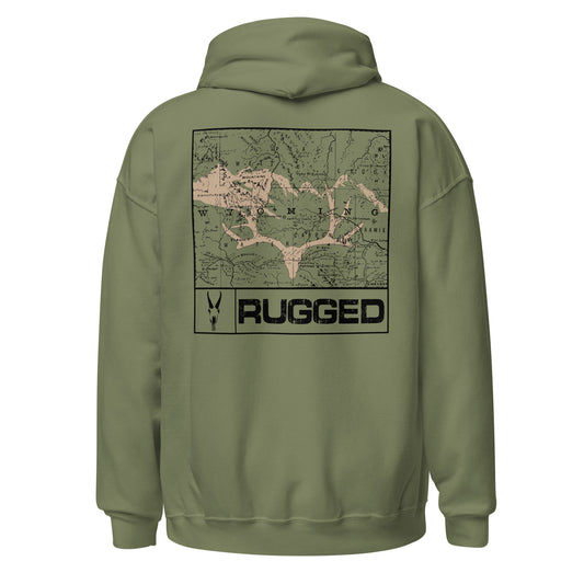 Wyoming Map Hoodie