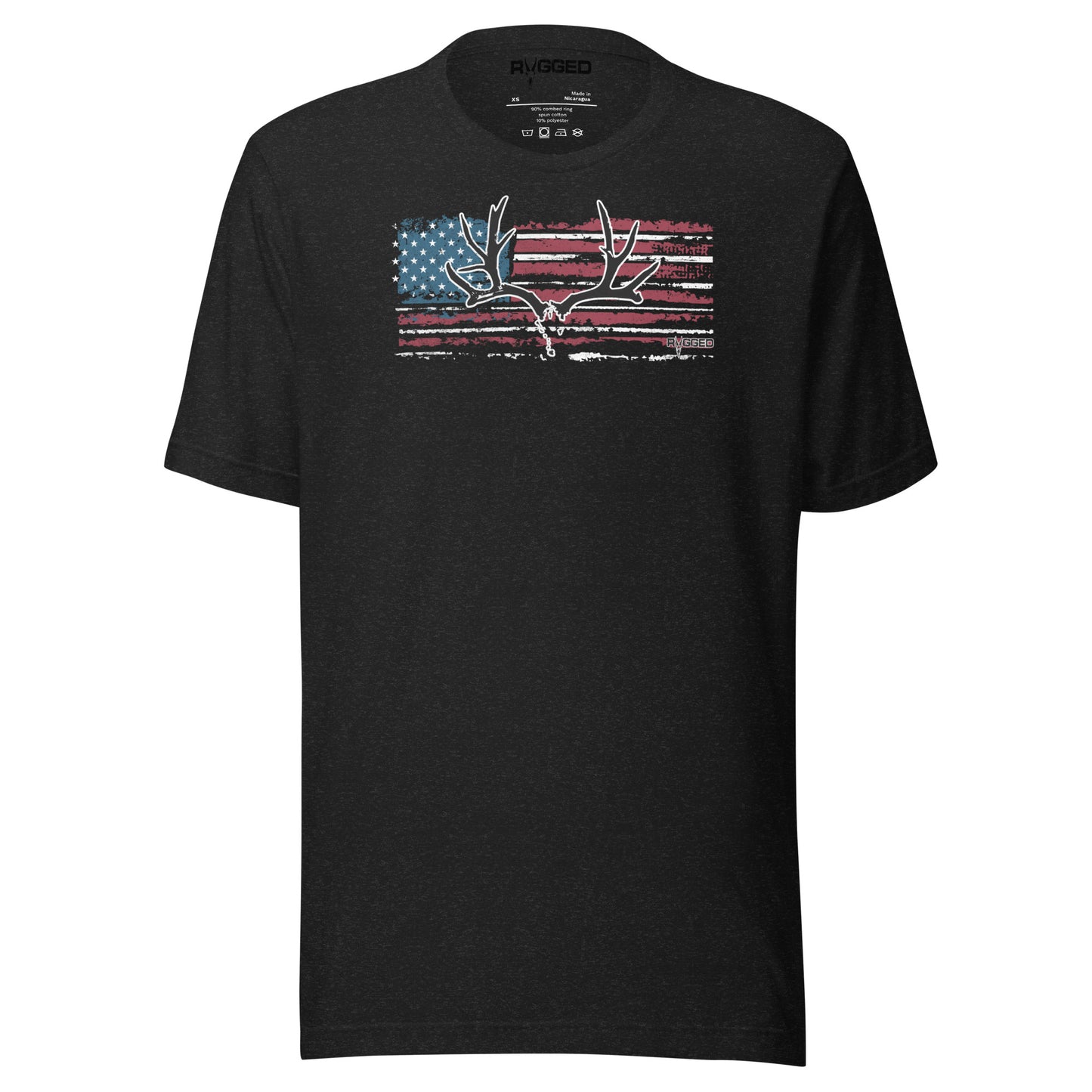 American Flag Mule Deer Tee