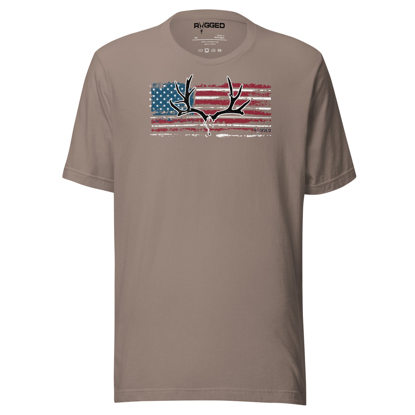 American Flag Mule Deer Tee